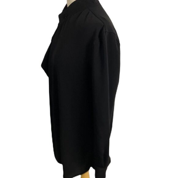 #141 ARITZIA BABATON Oversized Black Drape Blouse - Picture 3 of 7